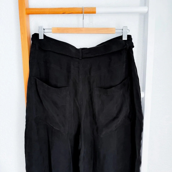 Johnny Was Pete & Greta Jackie Utility Pants Black Tie Belt Tapered Jogger 14 - Picture 6 of 15
